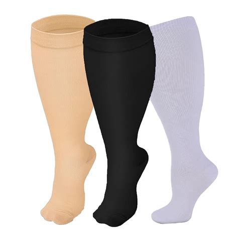 Pairs Plus Size Compression Socks For Women And Men Wide Calf Extra