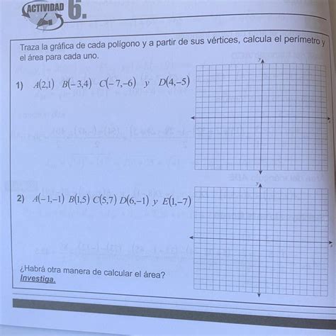 Me pueden ayudar porfavor a sacar solamente el área de los ejercicios