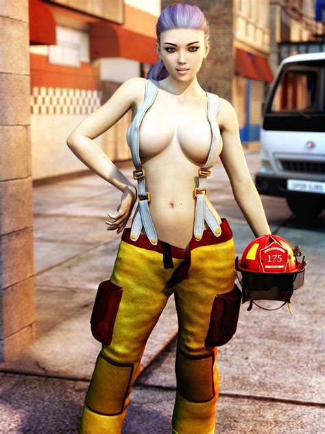 Sexy Firefighter Girl 4 By Lamuserie Hentai Foundry