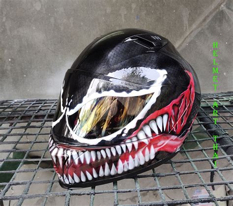 Venom Custom Airbrushed Motorcycle Helmet Etsy