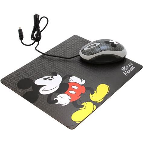 Disney 82010 Mickey Mouse And Mousepad Combo Set Black