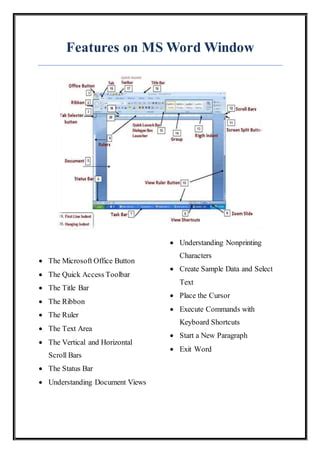 Microsoft word features | PDF