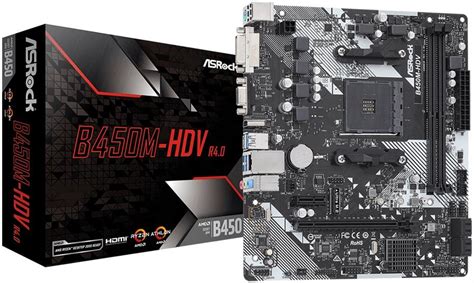 Motherboard Asrock B450m Hdv R40 Am4