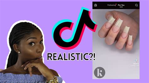 Hyper Realistic Nails Trying Viral TikTok Nails YouTube