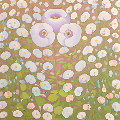 Hilma Af Klint Digital Graphic Surreal Spring Flowers In Field