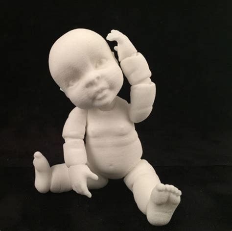 Free Stl File D Realistic Articulate Ball Jointed Miniature Baby Doll