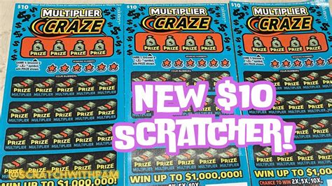 New Multiplier Craze 1 000 000 CA Scratchers Scratchwithpam