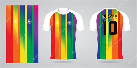 Premium Vector Colorful Football Jersey Sport Design Template