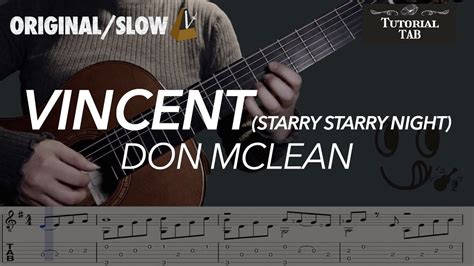 Vincent Don Mclean Fingerstyle Tutorial With Tab Youtube