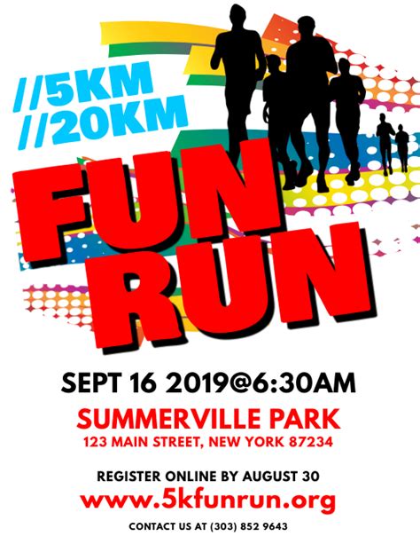 Fun Run Flyer Template Postermywall