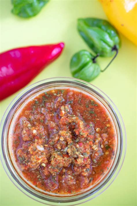 Homemade Trinidad Pepper Sauce