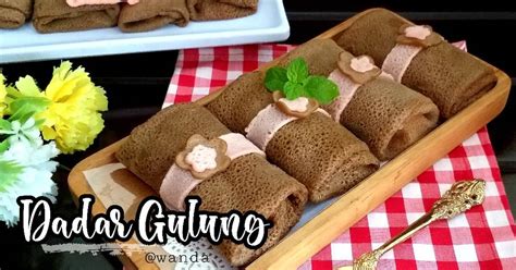 Resep Dadar Gulung Coklat Vla Susu Vanila Oleh Josephine Octora Wanda