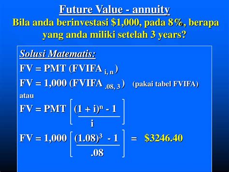 Ppt Time Value Of Money Nilai Uang Waktu Powerpoint Presentation