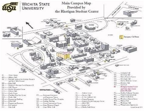 Wichita State University Campus Map Pdf - Printable Map