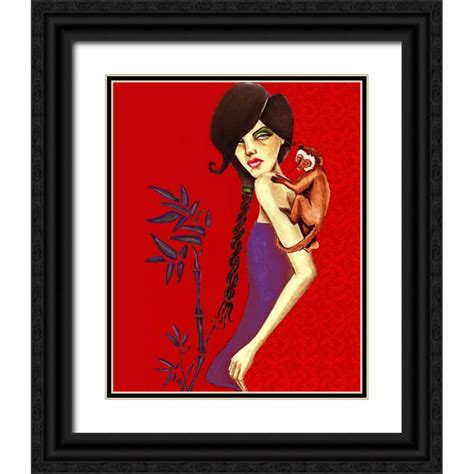 Goddess Jami X Black Ornate Wood Framed With Double Matting Museum