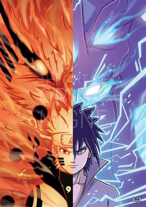 Dessin De Naruto Et Sasuke