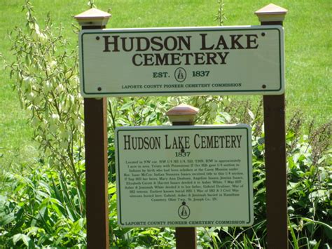 Hudson Cemetery Dans Hudson Lake Indiana Cimetière Find A Grave