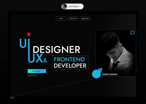 Portfolio UI Design by Yasir Hakimi on Dribbble