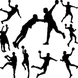 Handball Vector Images Over