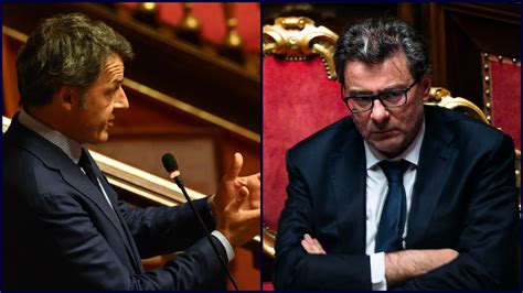 Senato Renzi Attacca Giorgetti Con Il Vostro Governo Raddoppiano Gli