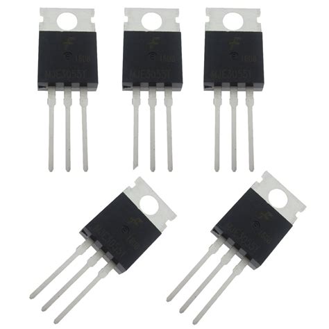 5 Pcs MJE3055T 10A 60V NPN Transistor General Purpose Switching In