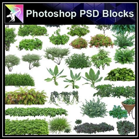 ★photoshop Psd Landscape Blocks Trees Blocks V1