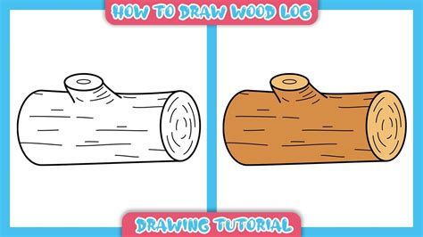 How To Draw Wood Log Wooden Logs Youtube