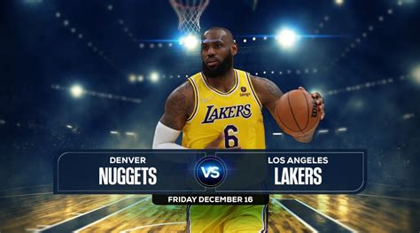 Nuggets Vs Lakers Prediction Preview Stream Odd And Pick