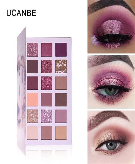 Ucanbe Nude Glitter Eyeshadow Palette Matte Shimmer Silky And