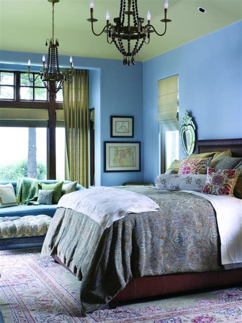 Blue And Green Bedroom Home Design Ideas, Pictures, Remodel and Decor