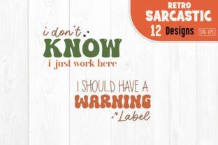 Retro Sarcastic Quote Svg Bundle Graphic By Svg Box Creative Fabrica