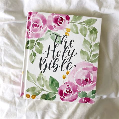 Painting a Bible Cover With Watercolors- Bible Giveaway! - Scribbling Grace