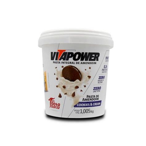 Pasta De Amendoim Cookies Cream Kg Vitapower Nutracorpore