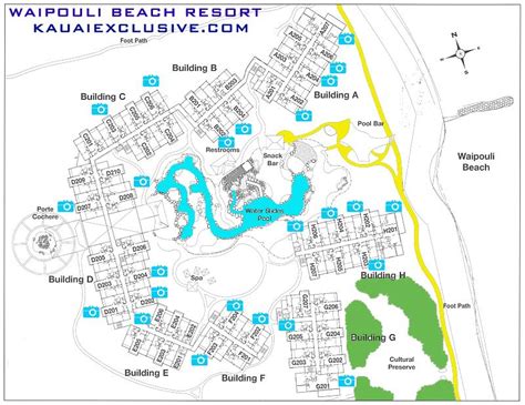 Waipouli Beach Resort Map | Beach Map