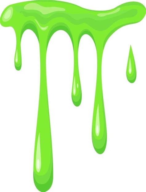 Slime Splashes Realistic Green Slime Graphic Concept For Your Design