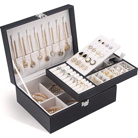 Amazon QBestry Stud Earring Organizer For Women Girls Jewelry Box