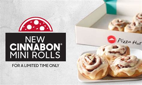 New! Cinnabon® Mini Rolls at Pizza Hut