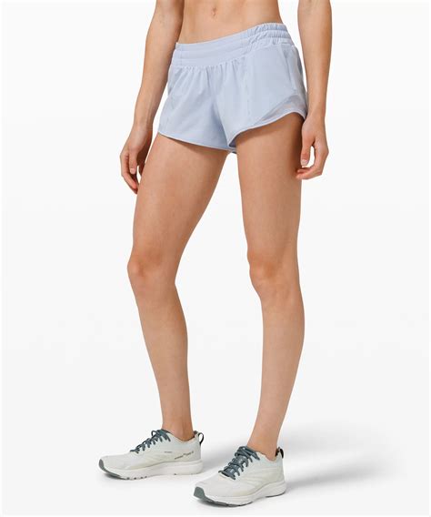 Lululemon Hotty Hot Low Rise Lined Shorts 2 5 In Blue Linen ModeSens