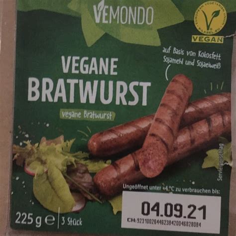 Vemondo Vegane Bratwurst Review Abillion