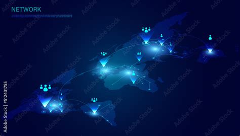 Abstract Technology Communication Borderless Internet 5G Internet Of