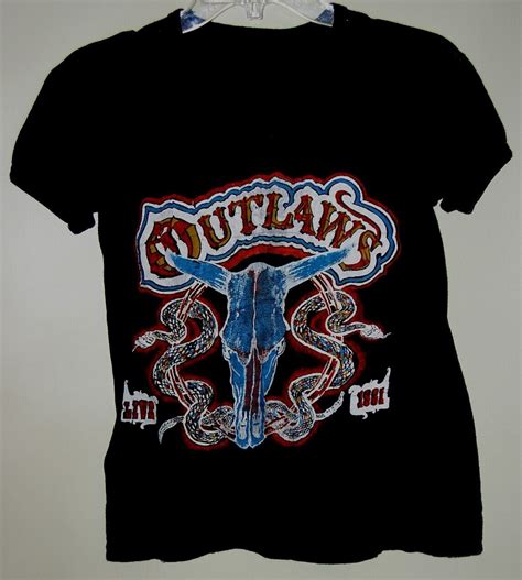 Outlaws Concert Tour T Shirt Vintage 1981 Single Stitched Other