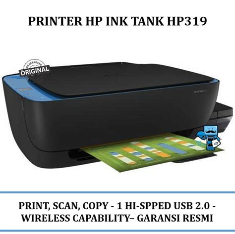 Jual Printer Hp Ink Tank 319 Hp 319 Hp319 Hp 319 Print Scan Copy Z6z13a Di Lapak Das