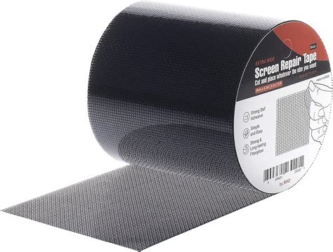 By Rho Screen Repair Kit Extra Wide In X Ft Black Adhesive