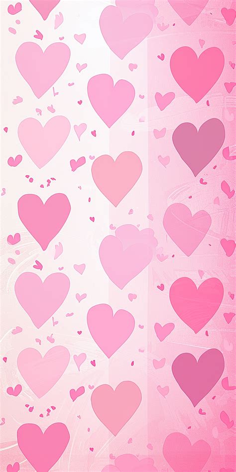 Pink Wallpaper with Hearts – cute-animal-world.com