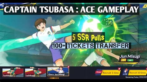 CAPTAIN TSUBASA ACE Gameplay Glory Jun Misugi Banner 100 Ticket