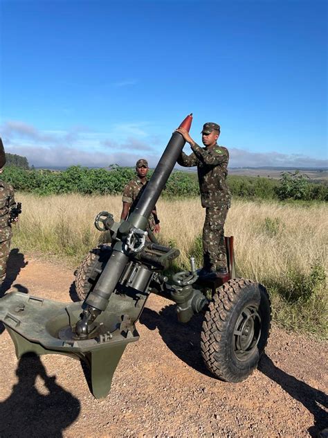 Bib Realiza Simula O De Apoio De Fogo Pelot O De Morteiro