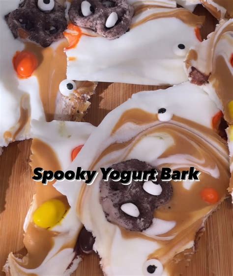 Spooky Yogurt Bark