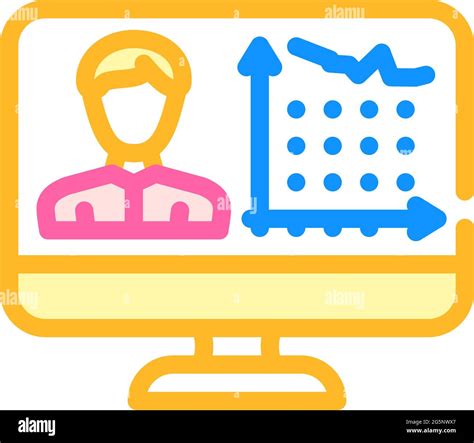 Client Activity Analysis Kyc Color Icon Vector Illustration Stock