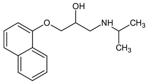 Chemical Structure Of Propranolol Chemical Structure Of Propranolol