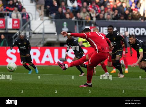 Alkmaar Vangelis Pavlidis Of Az Alkmaar Scores The From A Penalty